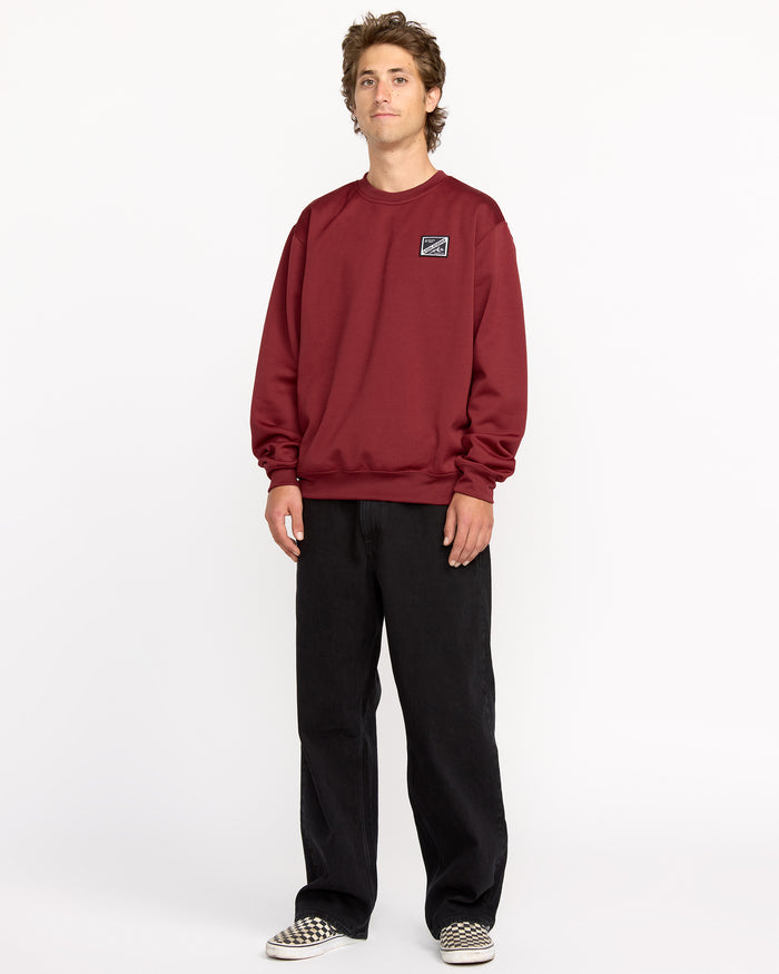 Men's Hydro Crew-Burnt Red-Volcom