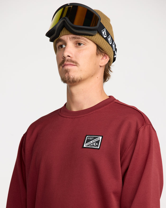 Men's Hydro Crew-Burnt Red-Volcom
