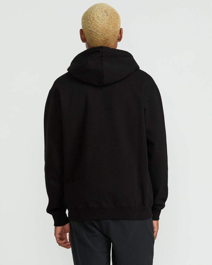 Men's Iconic Stone Hoodie-Black-Volcom