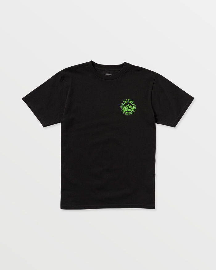 Men's Keep Rockies Stoned Short Sleeve Tee-Black-Volcom