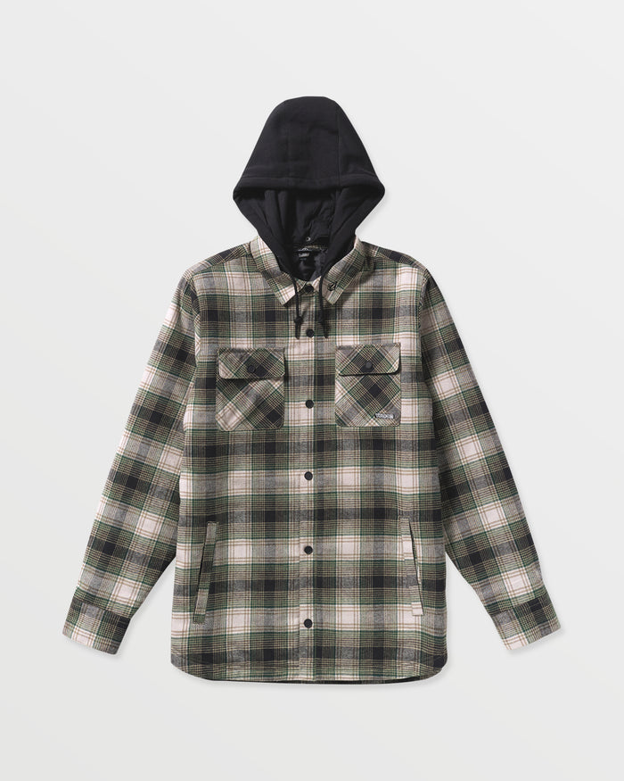 Men's Kenson Insulated Flannel-Black Green-Volcom