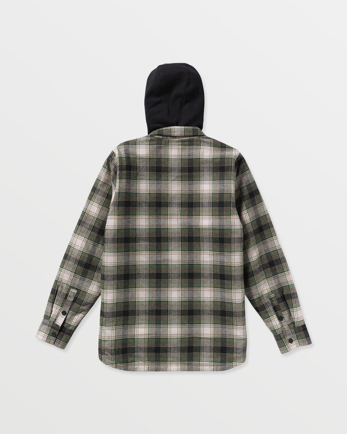 Men's Kenson Insulated Flannel-Black Green-Volcom