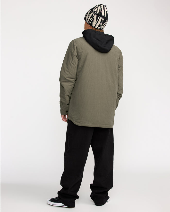 Volcom Men's Kenson Insulated Flannel Military