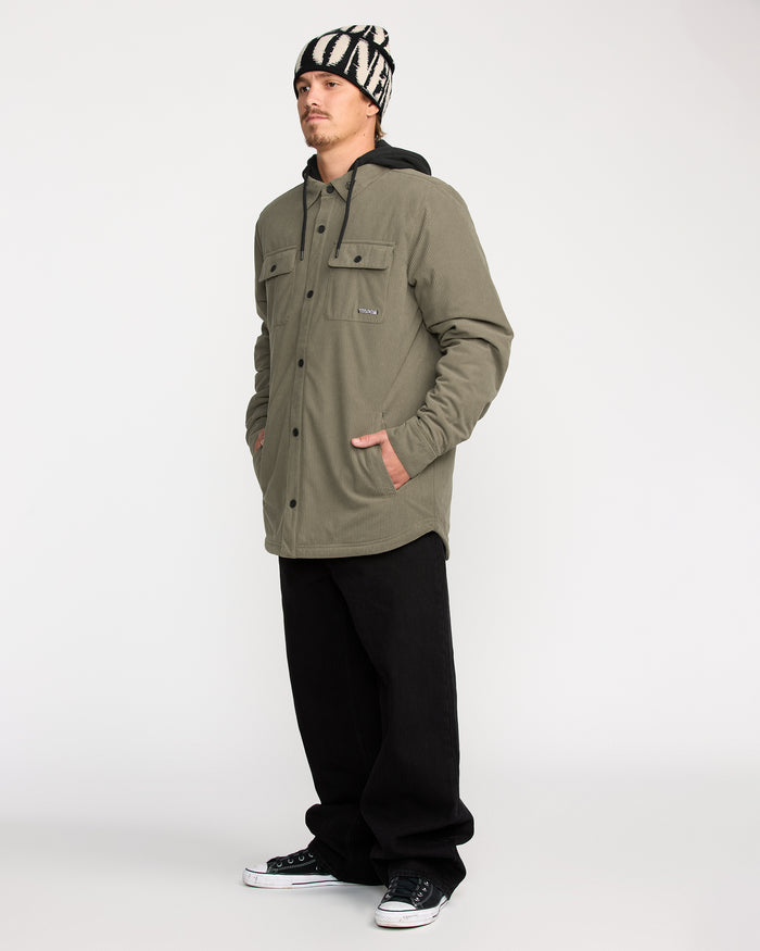 Volcom Men's Kenson Insulated Flannel Military