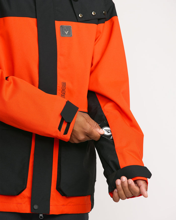 Men's Kleveland Shell Jacket-Orange Shock-Volcom