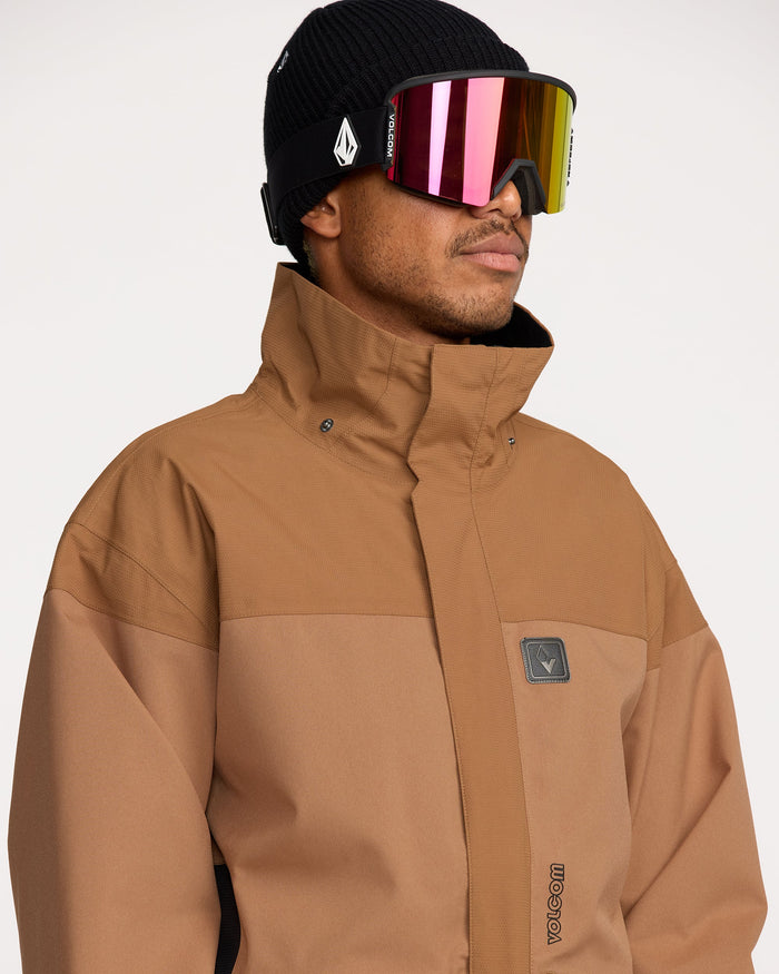Men's Kleveland Shell Jacket-Terra Brown-Volcom