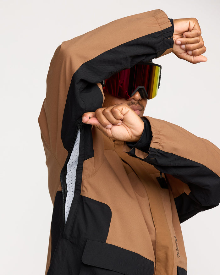 Men's Kleveland Shell Jacket-Terra Brown-Volcom