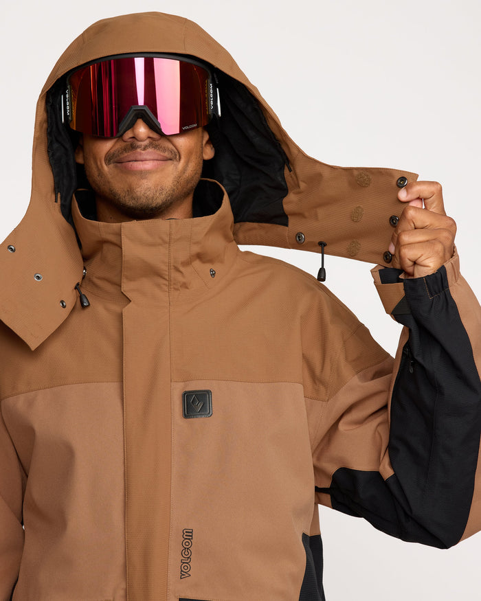 Volcom Men's Kleveland Jacket Terra Brown