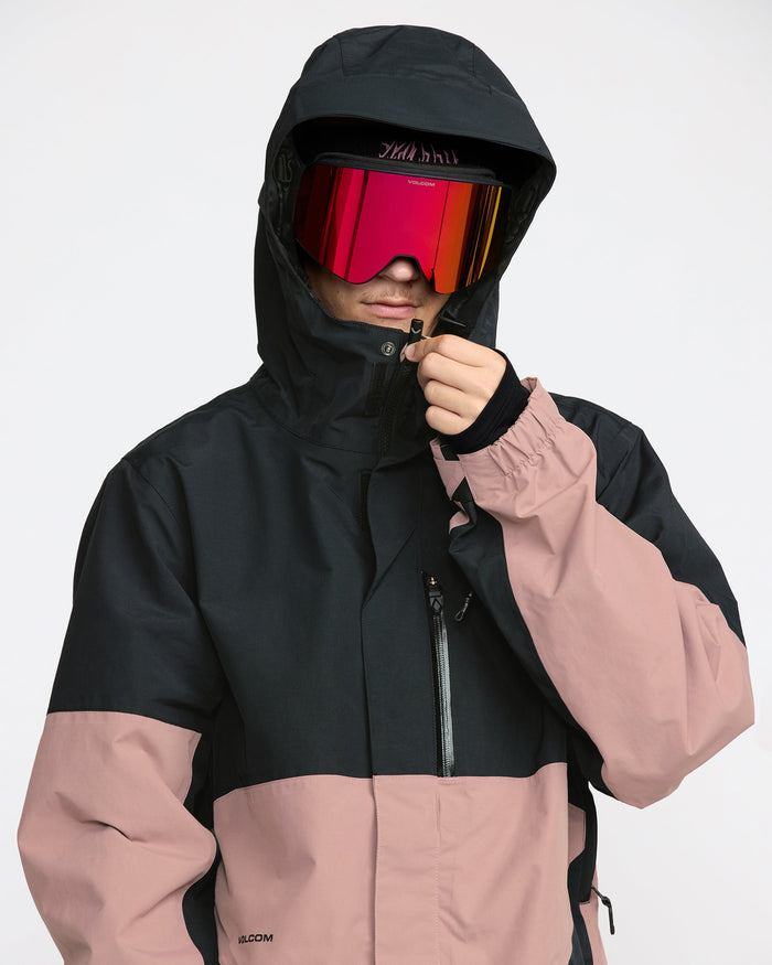 Men's L Gore-Tex Jacket-Pale Mauve-Volcom