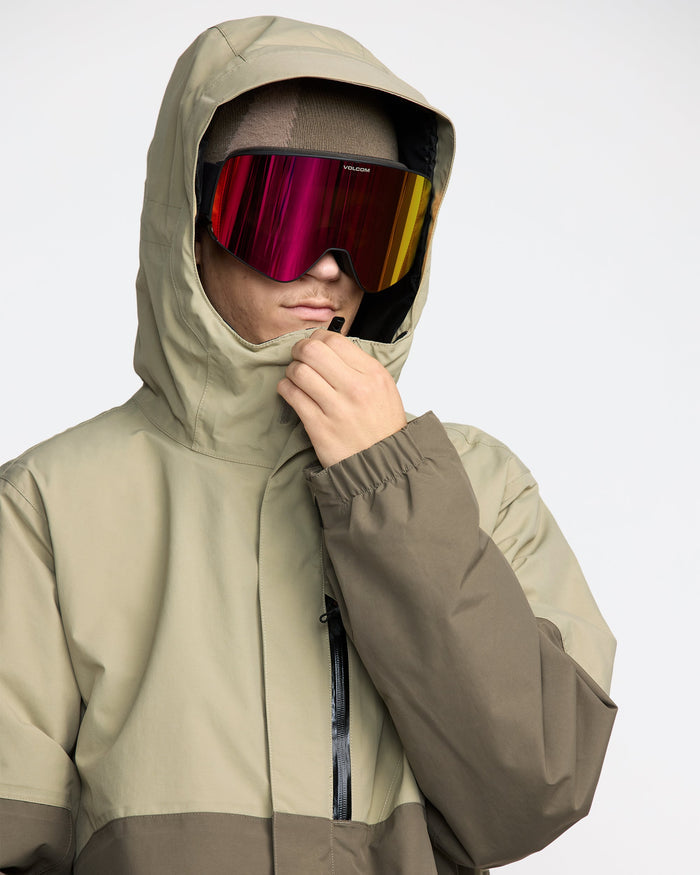 Men's L Gore-Tex Jacket-Moss Green-Volcom