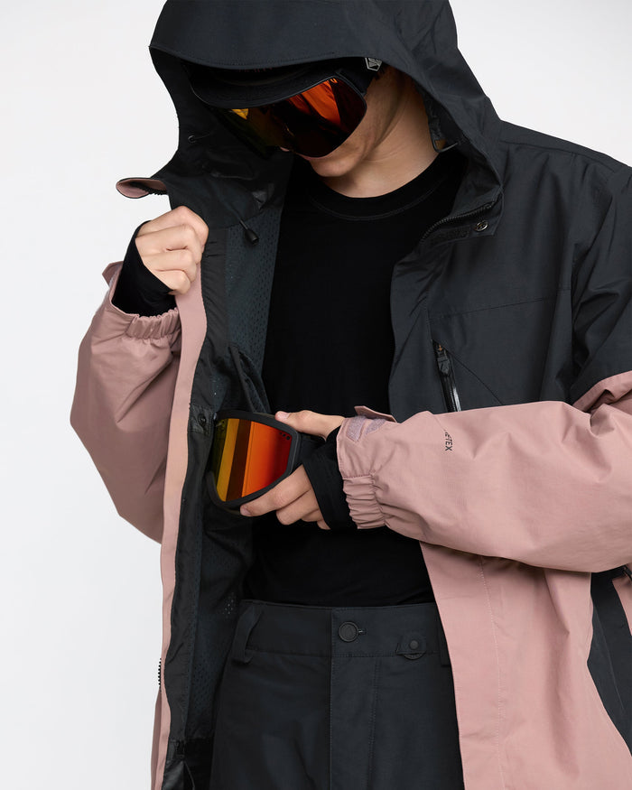Men's L Insulated Gore-Tex Jacket-Pale Mauve-Volcom