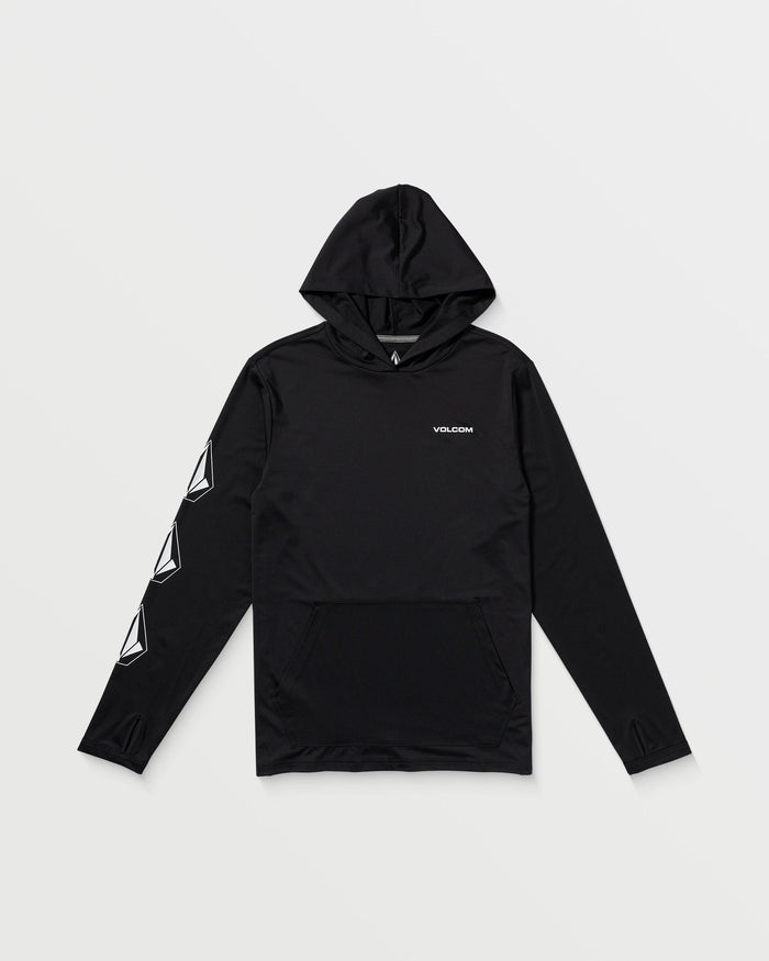 Men's Largee Iconic Hood Long Sleeve Rashguard--Volcom