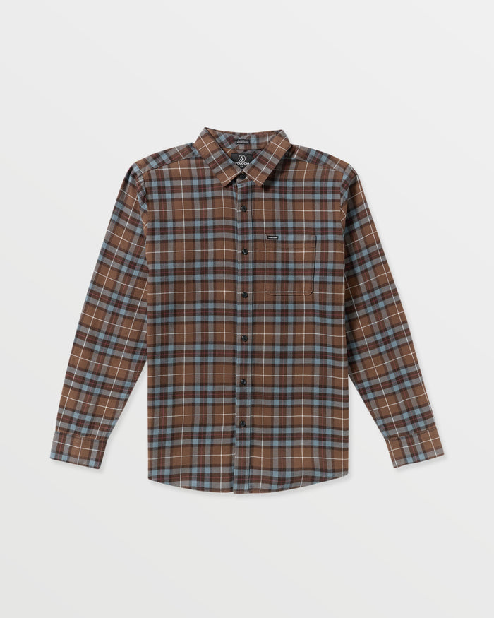 Men's Caden Flannel Shirt-Brownstone-Volcom