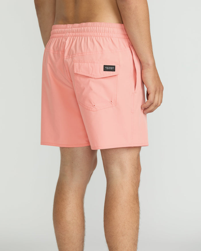 Men's Lido Solid 16" Trunks-Peach Fuzz-Volcom