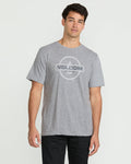Men's Line Service Short Sleeve Tee-Heather Grey-Volcom