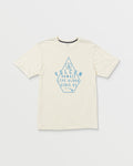 Men's Lined Up Short Sleeve Tee-Off White Heather-Volcom