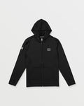 Men's Loose Hood Long Sleeve Surf Tee-Black-Volcom