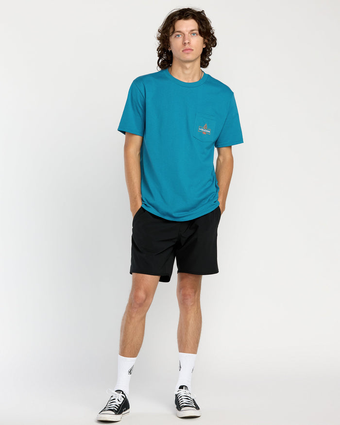 Men's Lugnut Pocket Short Sleeve Tee-Coronet Blue-Volcom