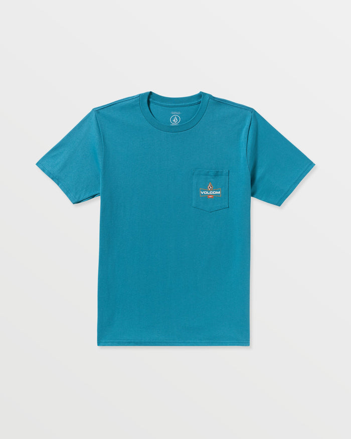 Men's Lugnut Pocket Short Sleeve Tee-Coronet Blue-Volcom