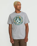 Men's Melting Short Sleeve Tee-Heather Grey-Volcom