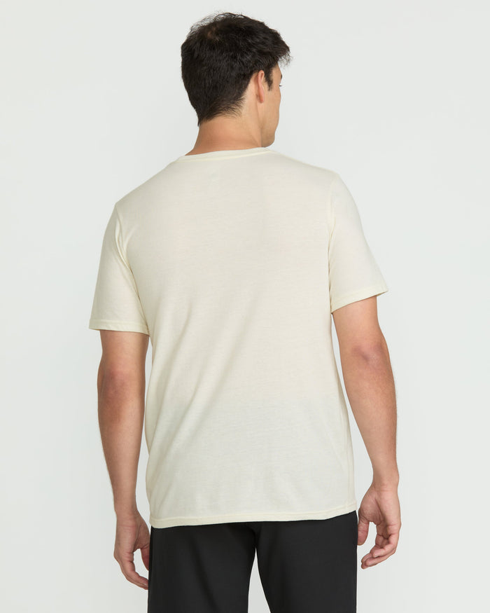 Men's Melting Short Sleeve Tee-Off White Heather-Volcom