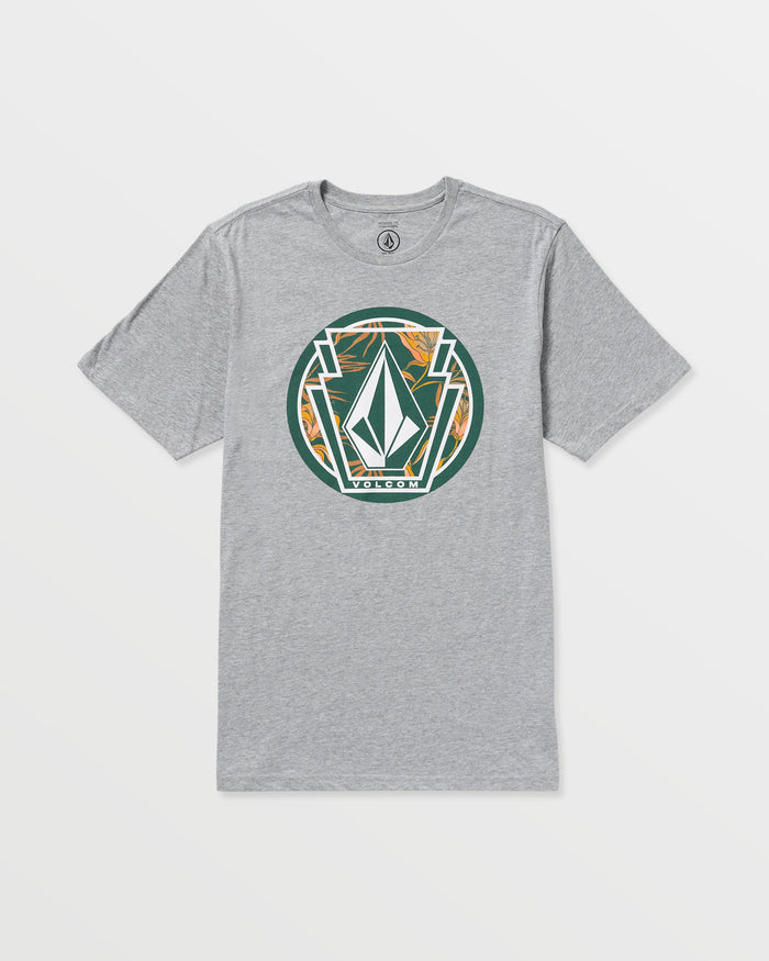 Men's Melting Short Sleeve Tee-Heather Grey-Volcom