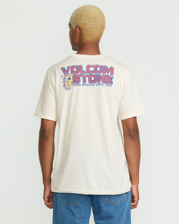 Men's Migrane Short Sleeve Tee-Off White Heather-Volcom