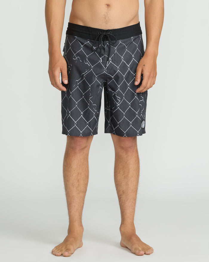 Men's Misdormeaner Stoney 19" Trunks-Black-Volcom