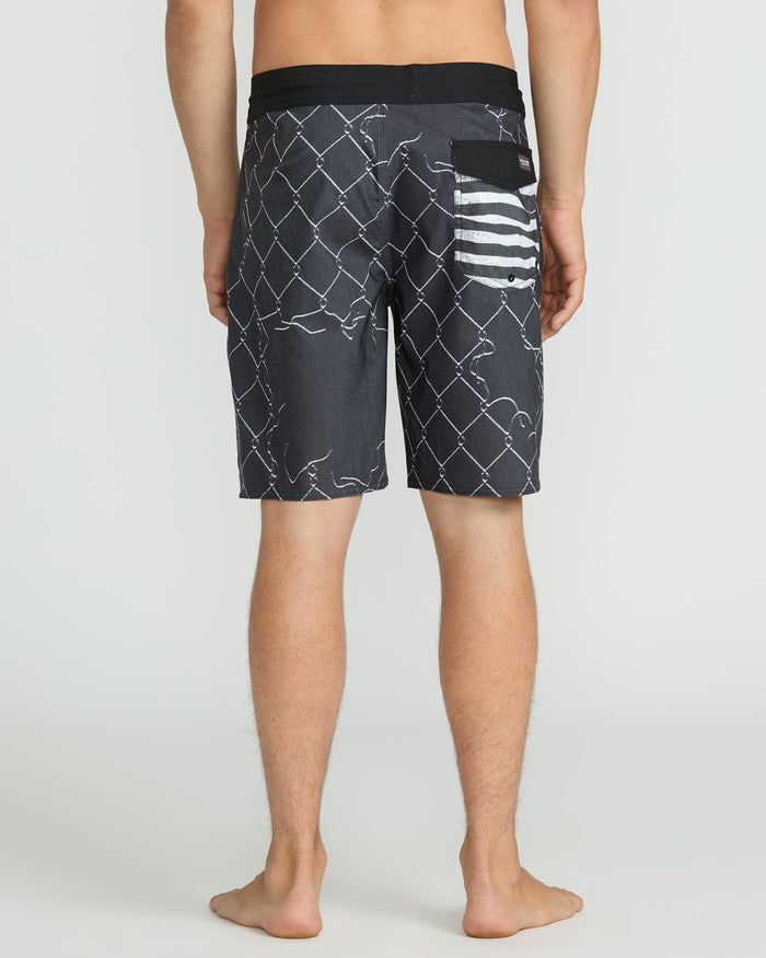 Men's Misdormeaner Stoney 19" Trunks-Black-Volcom