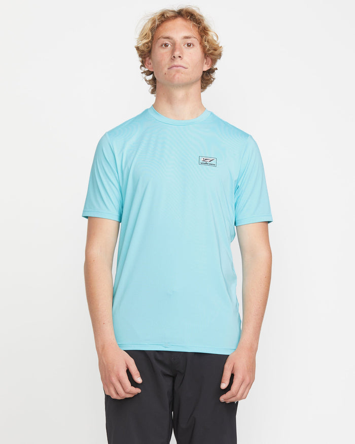 Men's Modstone Loose Short Sleeve Surf Tee-Resin Blue-Volcom