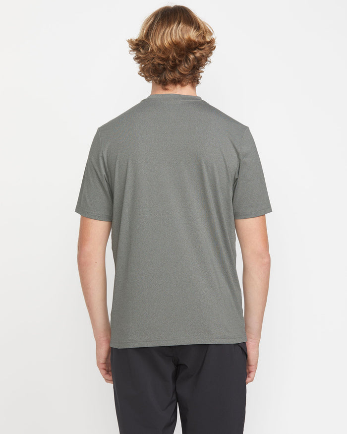 Men's Modstone Loose Short Sleeve Surf Tee-Heather Grey-Volcom