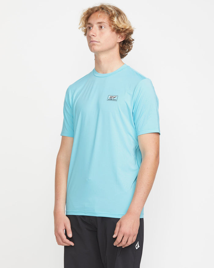 Men's Modstone Loose Short Sleeve Surf Tee-Resin Blue-Volcom