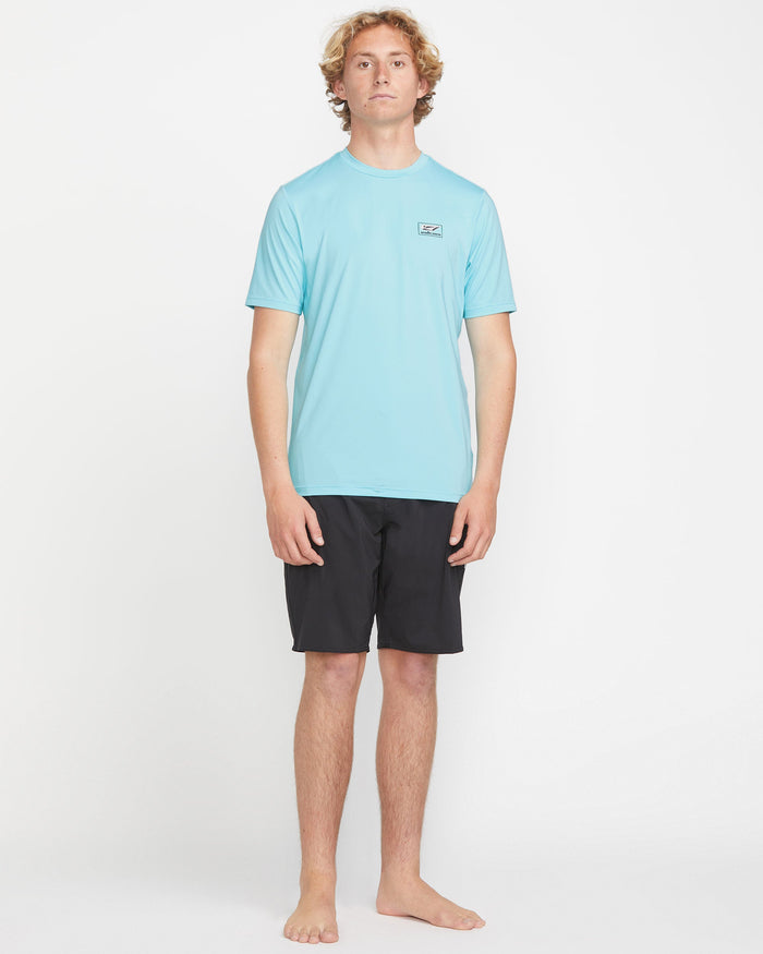 Men's Modstone Loose Short Sleeve Surf Tee-Resin Blue-Volcom