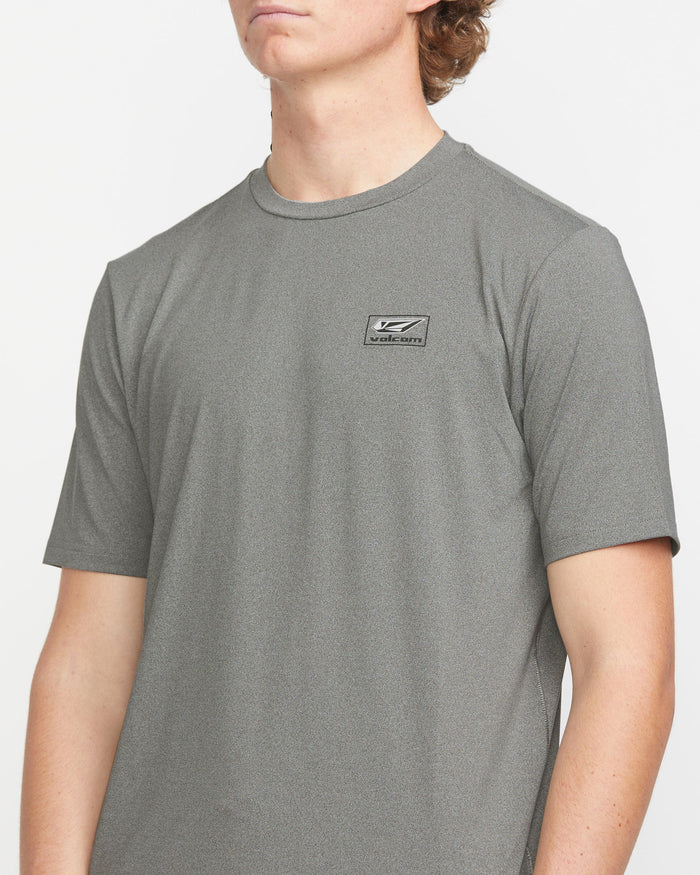 Men's Modstone Loose Short Sleeve Surf Tee-Heather Grey-Volcom