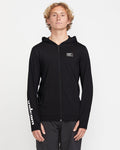 Men's Modstone Loose Zip Hoodie-Black-Volcom
