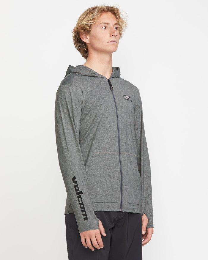 Men's Modstone Loose Zip Hood-Heather Grey-Volcom