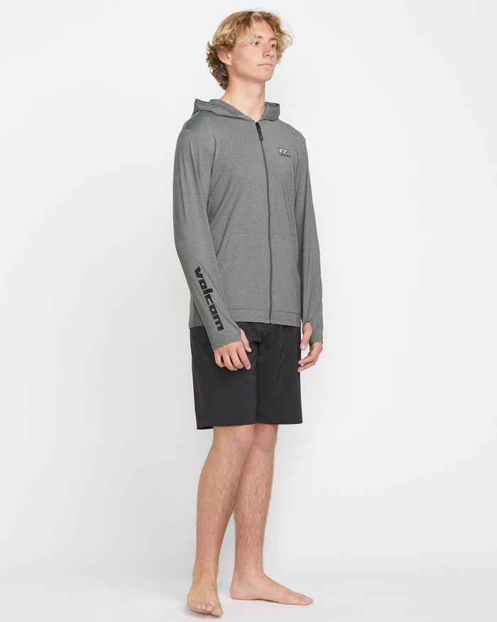 Men's Modstone Loose Zip Hood-Heather Grey-Volcom