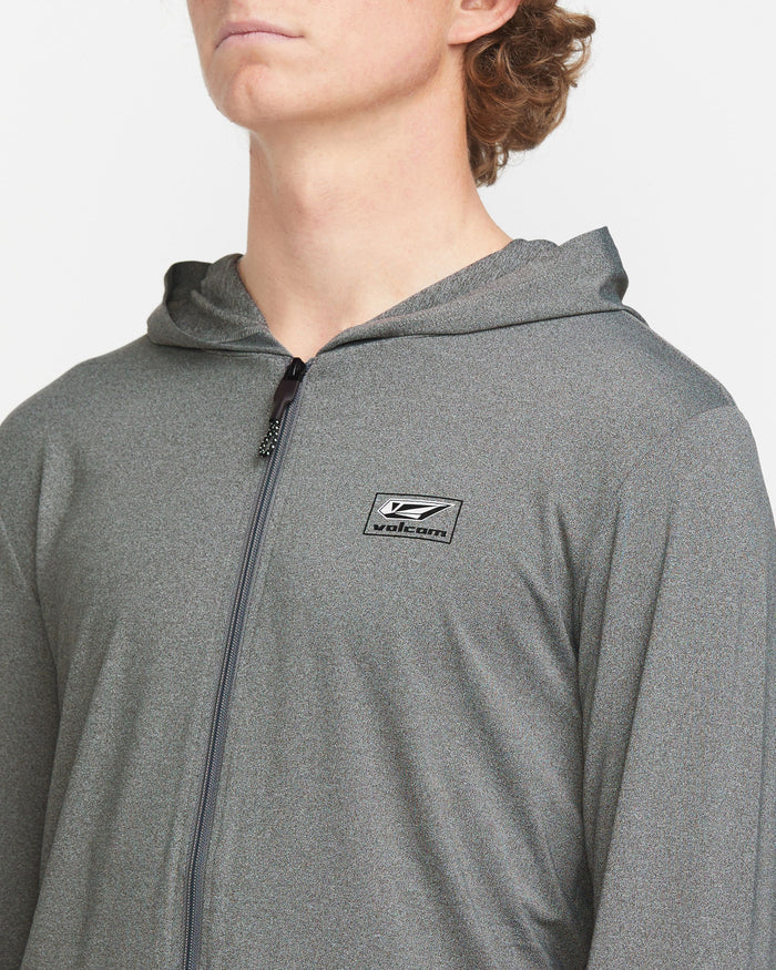 Men's Modstone Loose Zip Hood-Heather Grey-Volcom
