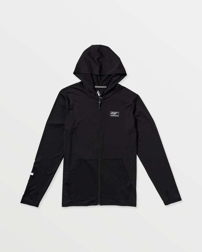Men's Modstone Loose Zip Hoodie-Black-Volcom