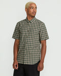 Men's Morphew Short Sleeve Shirt-Light Olive-Volcom