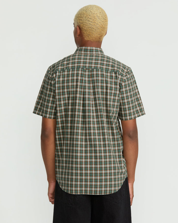 Men's Morphew Short Sleeve Shirt-Light Olive-Volcom