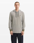 Men's Murph Thermal Long Sleeve Sweatshirt-Dark Olive-Volcom