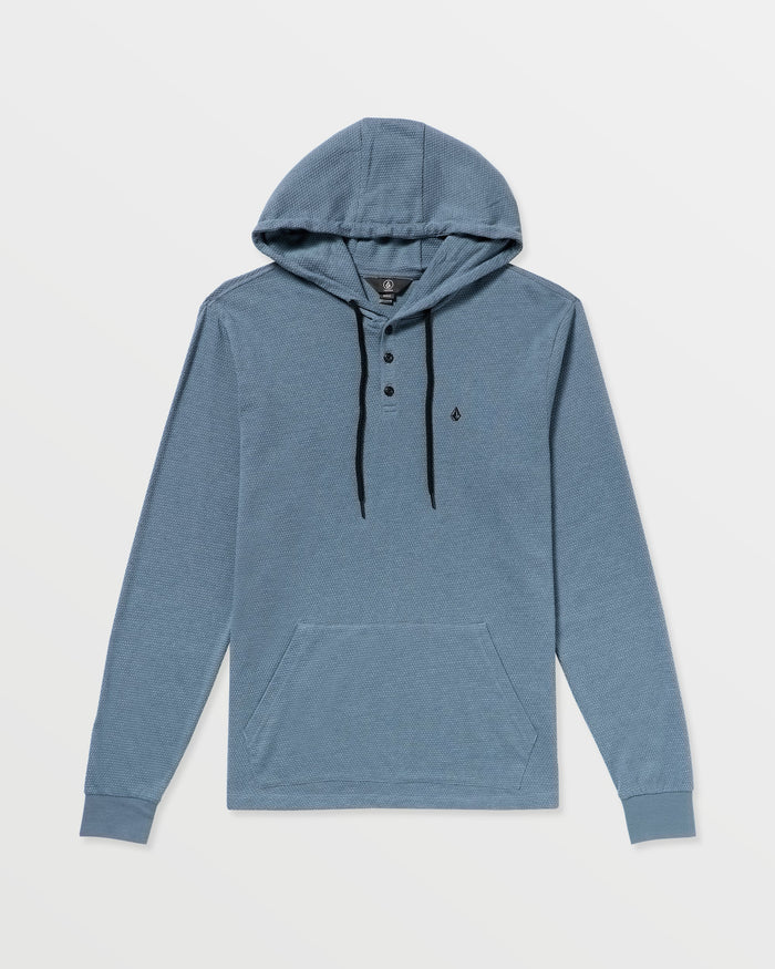 Men's Murph Thermal Long Sleeve Shirt-Blue Wash-Volcom