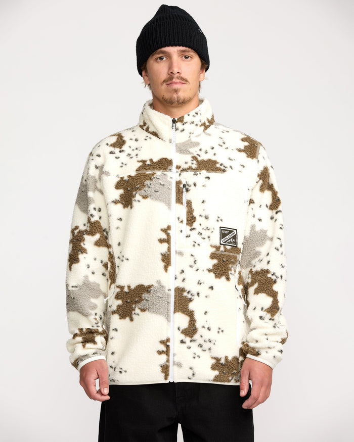 Men's Nelson Sherpa Full Zip-White-Volcom