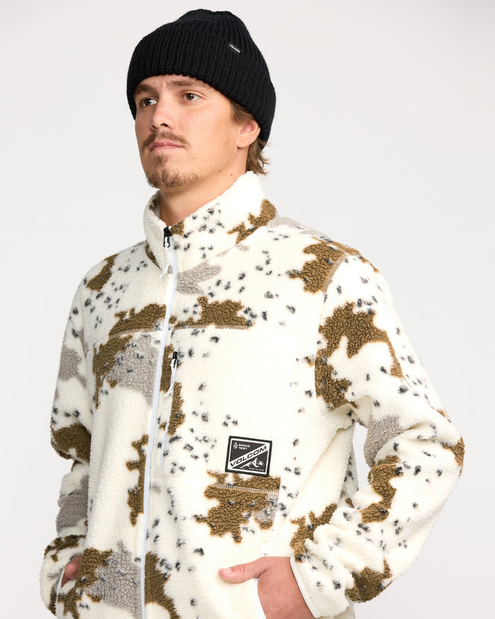 Men's Nelson Sherpa Full Zip-White-Volcom