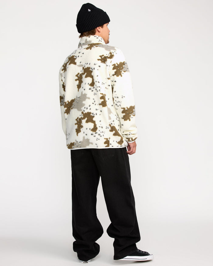 Volcom Men's Nelson Sherpa Full Zip White