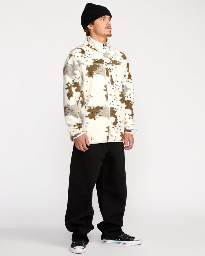 Men's Nelson Sherpa Full Zip-White-Volcom