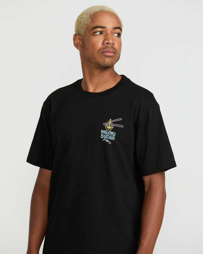 Men's Noodz Short Sleeve Tee-Black-Volcom