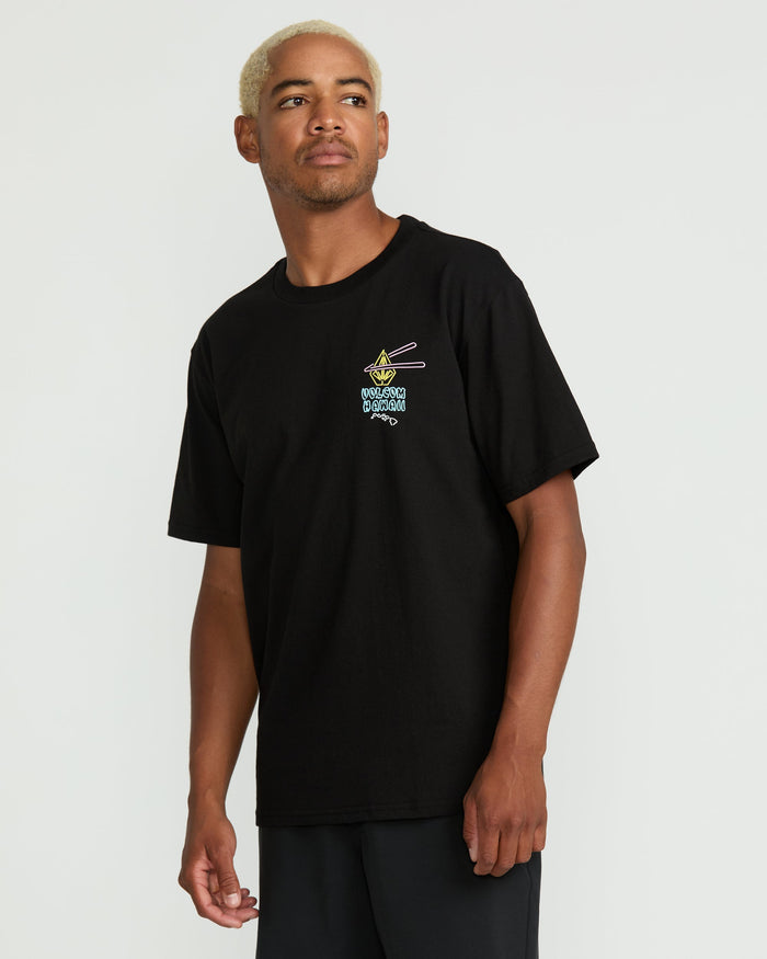 Men's Noodz Short Sleeve Tee-Black-Volcom