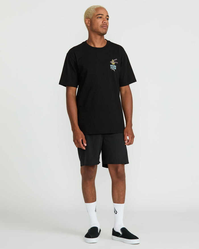 Men's Noodz Short Sleeve Tee-Black-Volcom